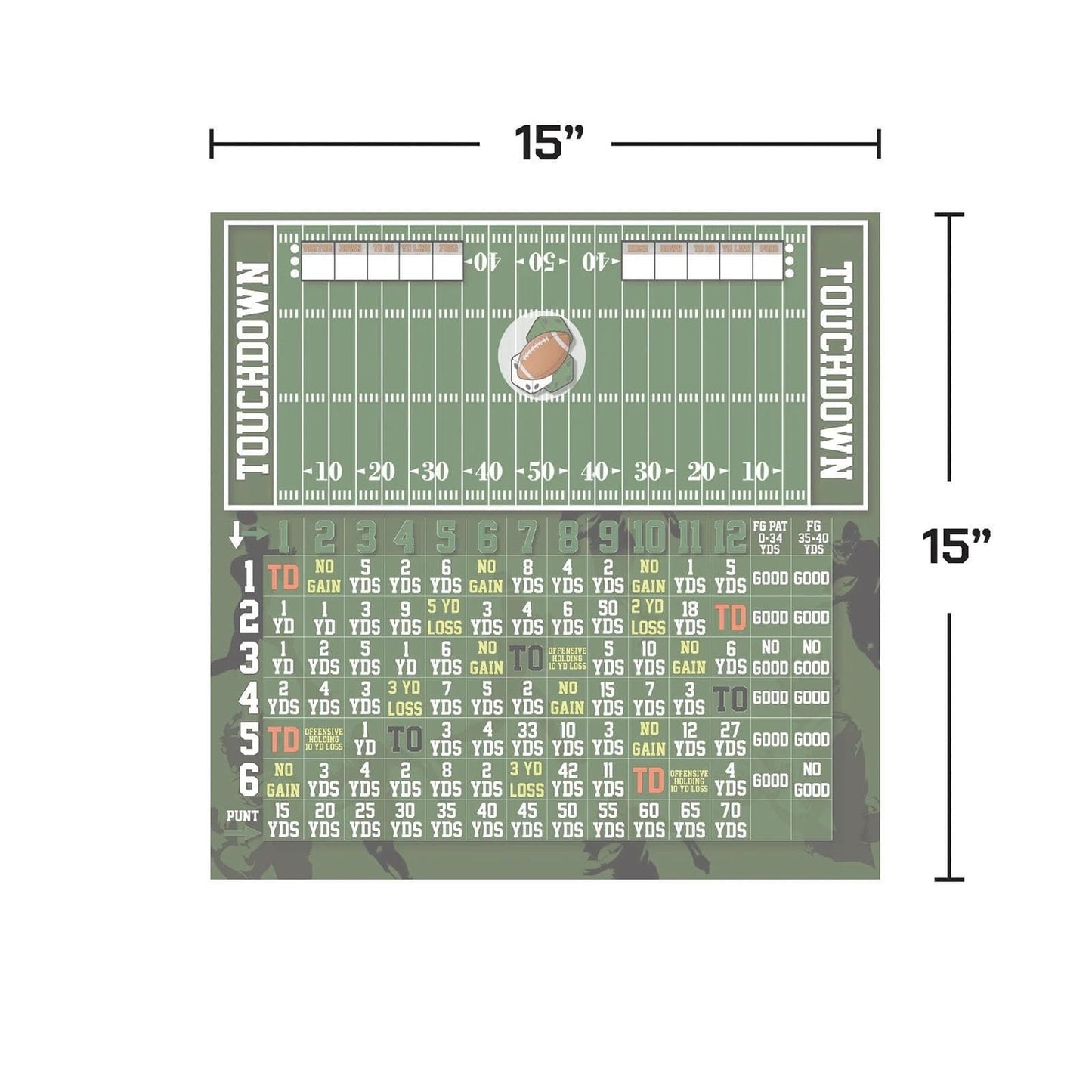 Cilifer® 🏈 Football Game Board – Roll. Score & Win! 🎯
