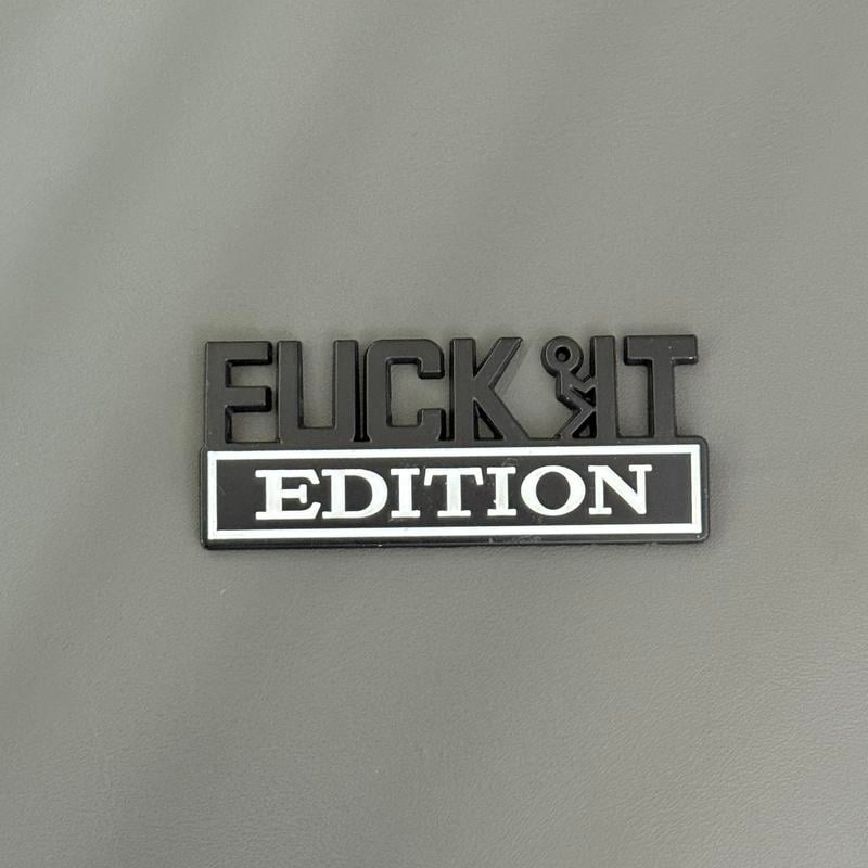 Luhaka® 🚗🔥FUCK IT Edition Emblem | Car Decal Accessory