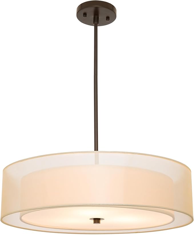 Double Drum Chandelier