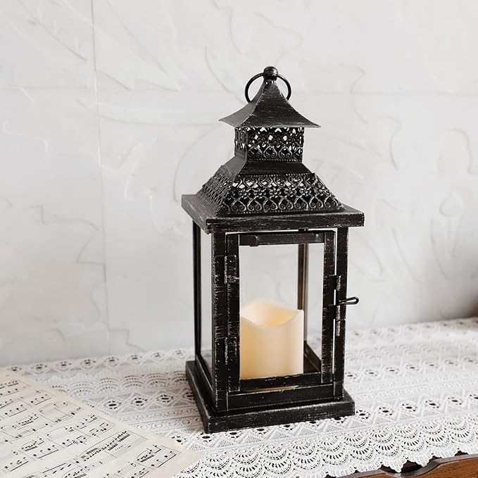Lantern Made of Metal and Glass for Indoor