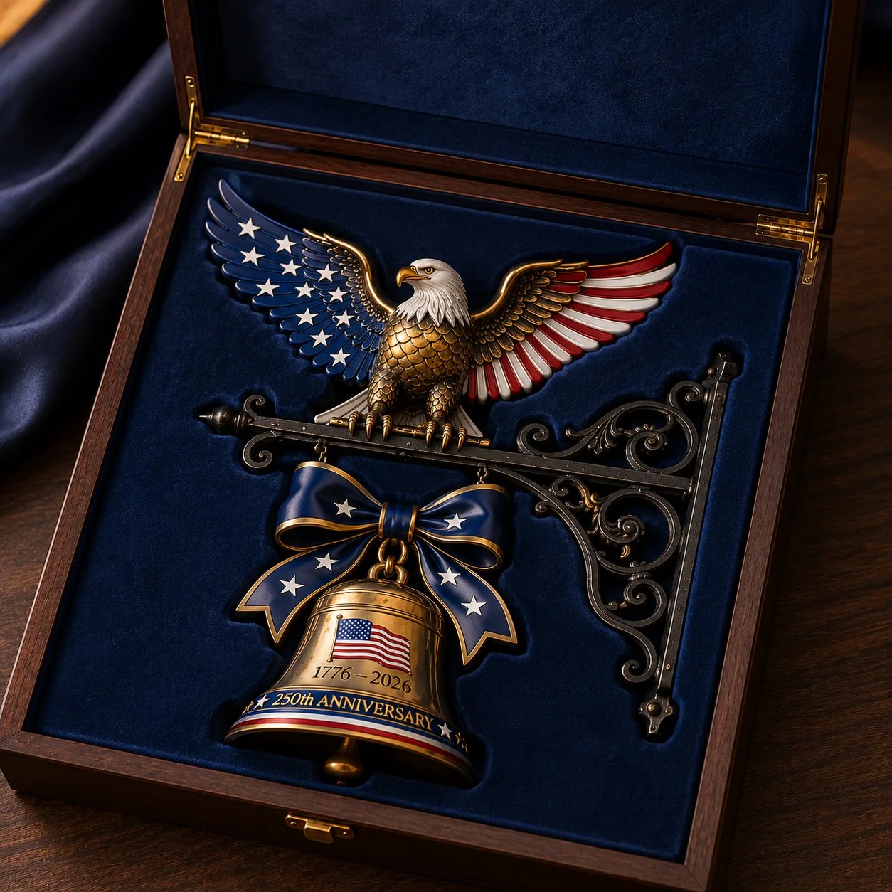 🇺🇸 Ring in the Semiquincentennial: 1776-2026 Spirit of Liberty Eagle Bell