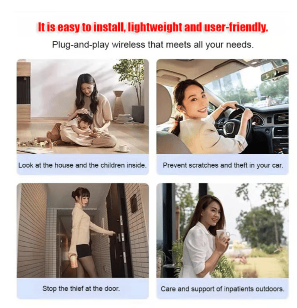 Cilifer® Wireless Remote Monitoring No WIFI or electricity required💯Tiny and installs in 1 second ⚠️Remote real-time viewing