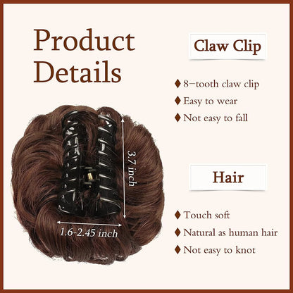 Luhaka® Claw Clip Messy Bun Hair Piece