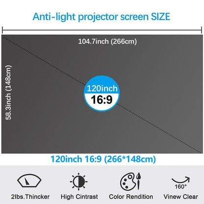 Cilifer® ⚡Hot Sales 49% OFF🔥Anti-Light 4K Projector Screen (16:9)🎥✨