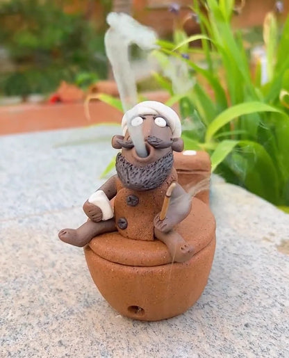 Cilifer® Handmade Bath Guy Ceramic Incense Holder