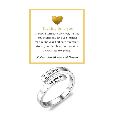 Cilifer® 🌟❤️ I Fvcking Love You Ring – a daily reminder gift for your beloved💍
