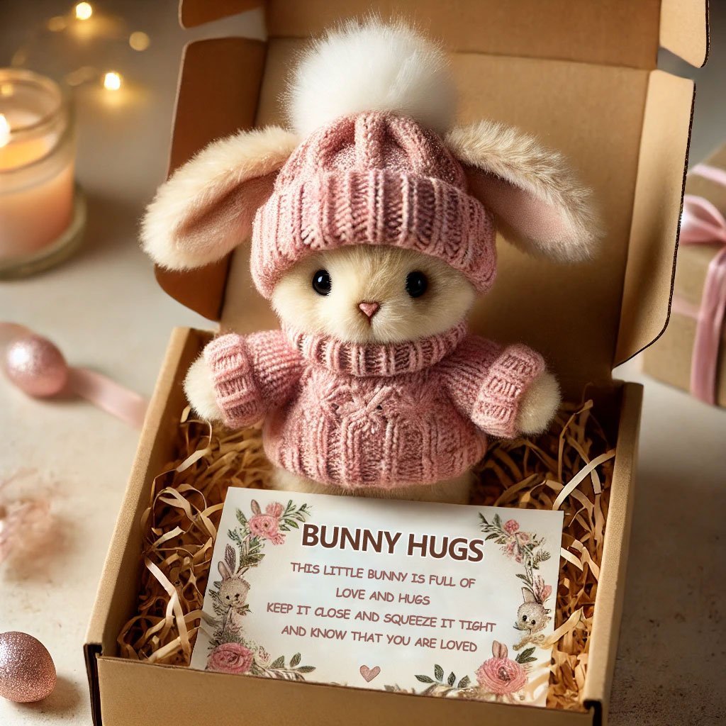 Luhaka® 🎉Special Sale🐇Handmade Mini Bunny Hug Cute Easter Gift🎁
