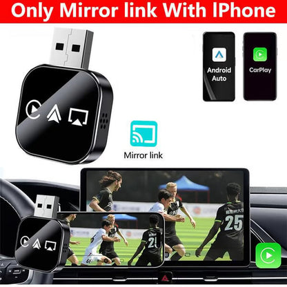 Luhaka® 2026 Upgrade 3 in 1 Screen Mirror iOS Phone. wired to wireless Carplay Luhaka® adapter