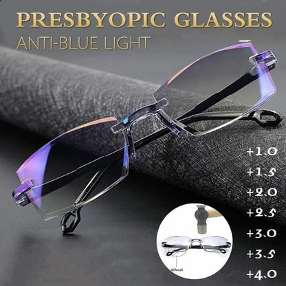 Luhaka® 🎁Clarkod Sapphire High Hardness Anti-blue Progressive Far And Near Dual-Use Glasses