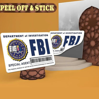 Cilifer®🔥Secret Agent Card Skins Kit: FBI/ICE Designs  • Cosplay & Gift Stickers