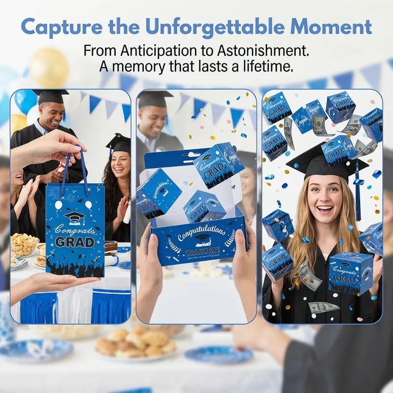 🎓🎁2026 Graduation Surprise Pop-Up Gift Box | Creative Folding Box✨