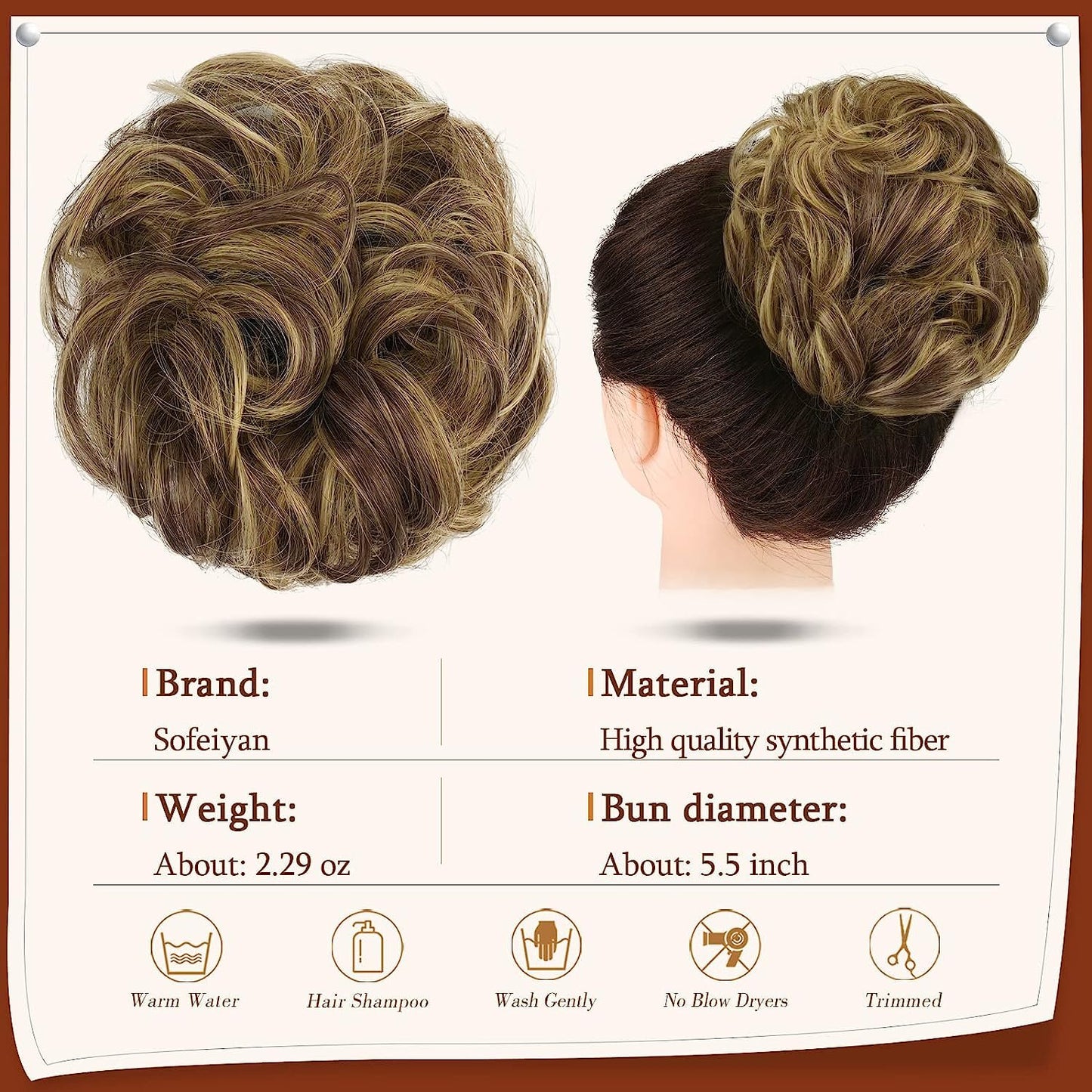 Luhaka® Claw Clip Messy Bun Hair Piece