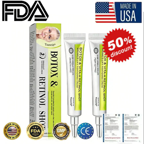 👏🌿Made and shipped from the USA 💫Luhaka® Botox & Vita-A Retinol Shot Wrinkle-Lift Tightening cream - Last Day Promotion 70% OFF
