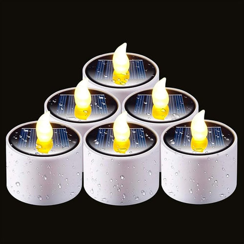 Solar Candles Outdoor Waterproof 5.1D x 5.1W x 5.8H centimetres Tea Light
