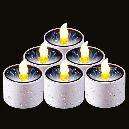 Solar Candles Outdoor Waterproof 5.1D x 5.1W x 5.8H centimetres Tea Light