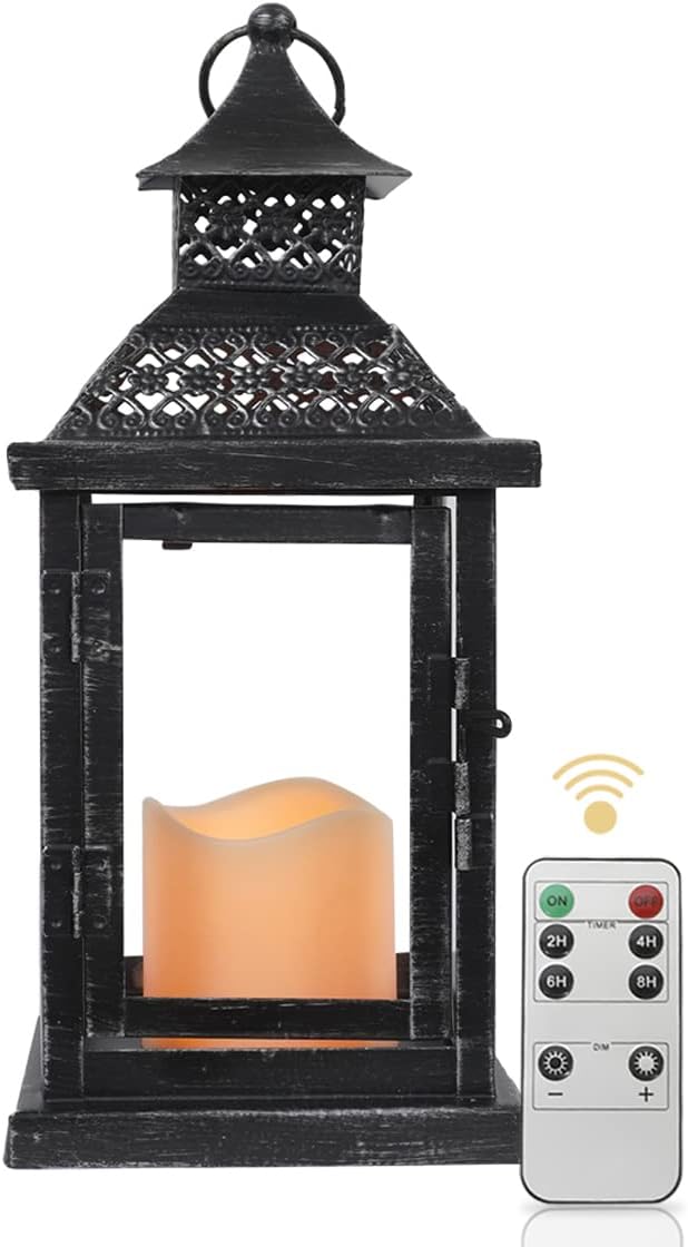 Lantern Made of Metal and Glass for Indoor