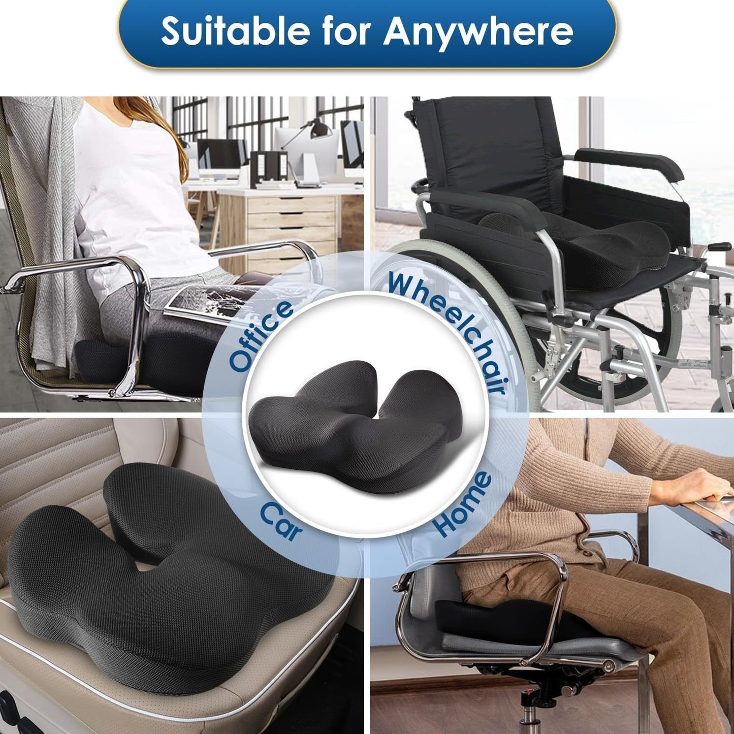 Luhaka®  🎁🎁Ergonomic Memory Foam Seat Cushion