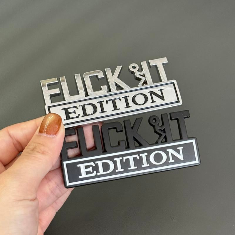 Luhaka® 🚗🔥FUCK IT Edition Emblem | Car Decal Accessory
