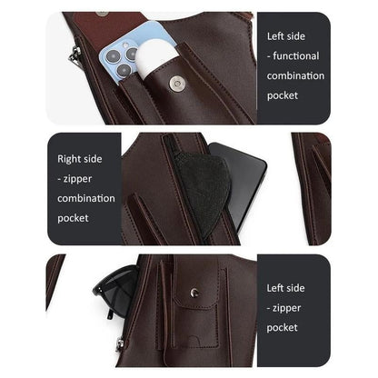 Luhaka® Premium Leather Adjustable Underarm Shoulder Bag for Men & Women