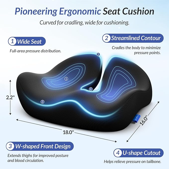Luhaka®  🎁🎁Ergonomic Memory Foam Seat Cushion