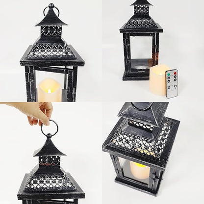 Lantern Made of Metal and Glass for Indoor