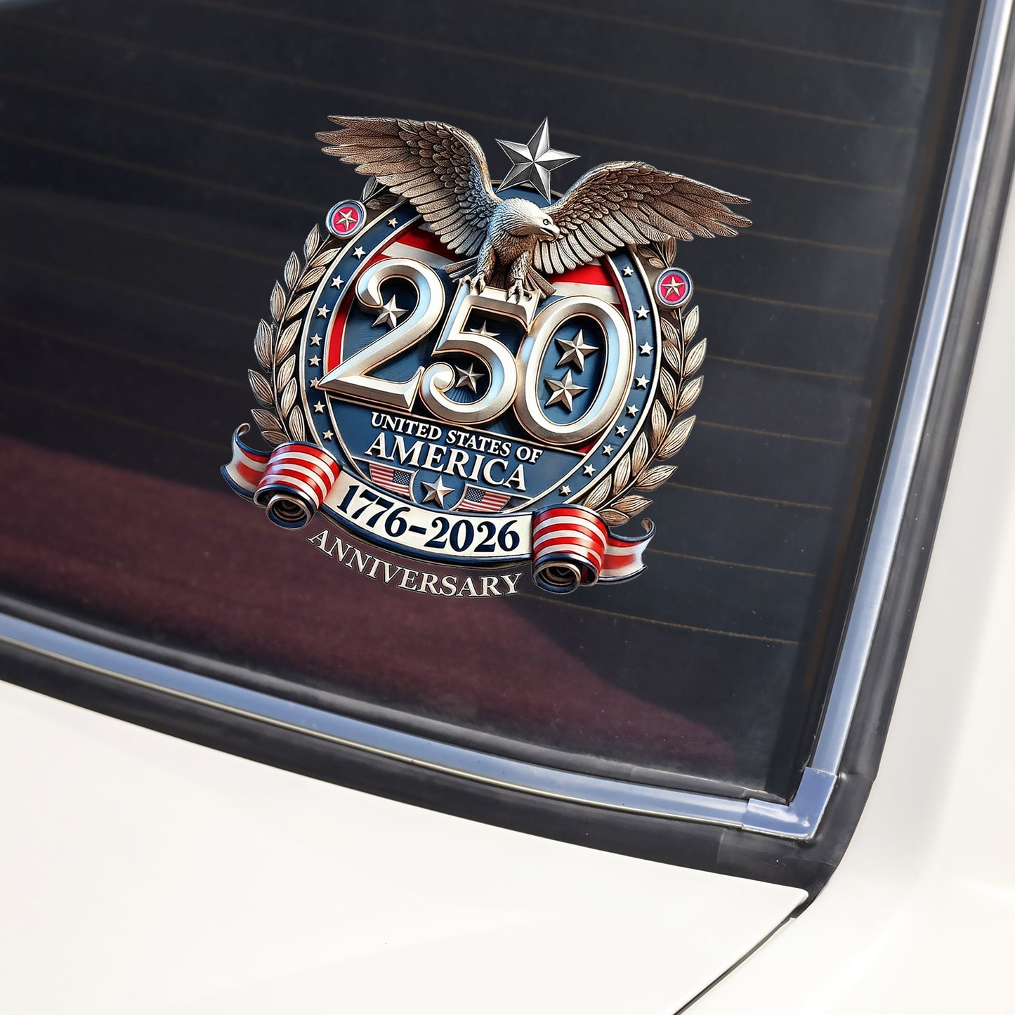 Cilifer®USA Eagles 250th Anniversary Semiquincentennial 1776-2026 Car Window Decal Sticker