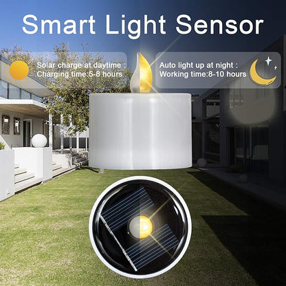 Solar Candles Outdoor Waterproof 5.1D x 5.1W x 5.8H centimetres Tea Light