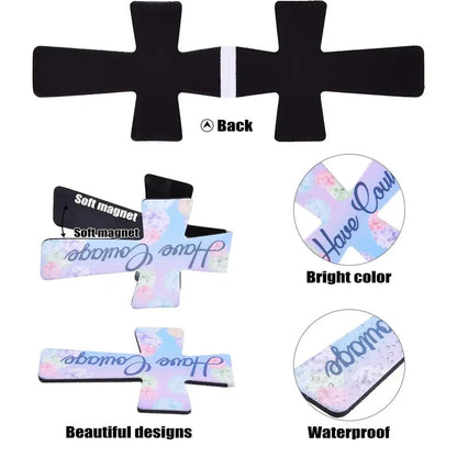 Sfrcord® 📖16 Pcs Magnetic Cross Bookmarks Gifts for Bible Study. Readers. Teachers. Students🌸✝️