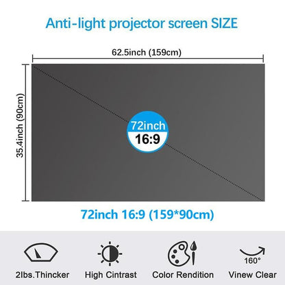 Cilifer® ⚡Hot Sales 49% OFF🔥Anti-Light 4K Projector Screen (16:9)🎥✨