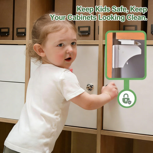 Luhaka® 🔒Magnetic Cabinet Locks – Childproof. No-Drill Installation