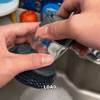 Luhaka® 🧽 Comfort Grip Soap Dispensing Kitchen Scrub