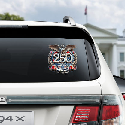Cilifer®USA Eagles 250th Anniversary Semiquincentennial 1776-2026 Car Window Decal Sticker