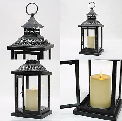 Lantern Made of Metal and Glass for Indoor