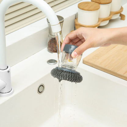 Luhaka® 🧽 Comfort Grip Soap Dispensing Kitchen Scrub
