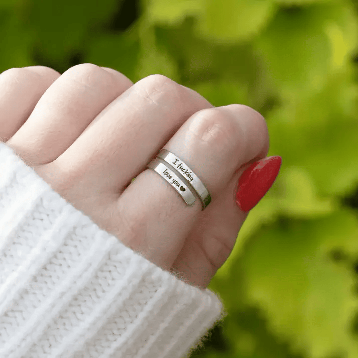 Cilifer® 🌟❤️ I Fvcking Love You Ring – a daily reminder gift for your beloved💍