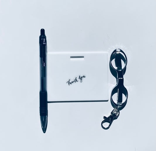 🩺Erasable Badge Note | Dual-Side Writable. Fade-Proof & No Blur (🖊Write. Wipe. Repeat.) 🎁Free Badge Clip Included📋