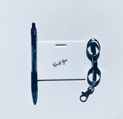 🩺Erasable Badge Note | Dual-Side Writable. Fade-Proof & No Blur (🖊Write. Wipe. Repeat.) 🎁Free Badge Clip Included📋