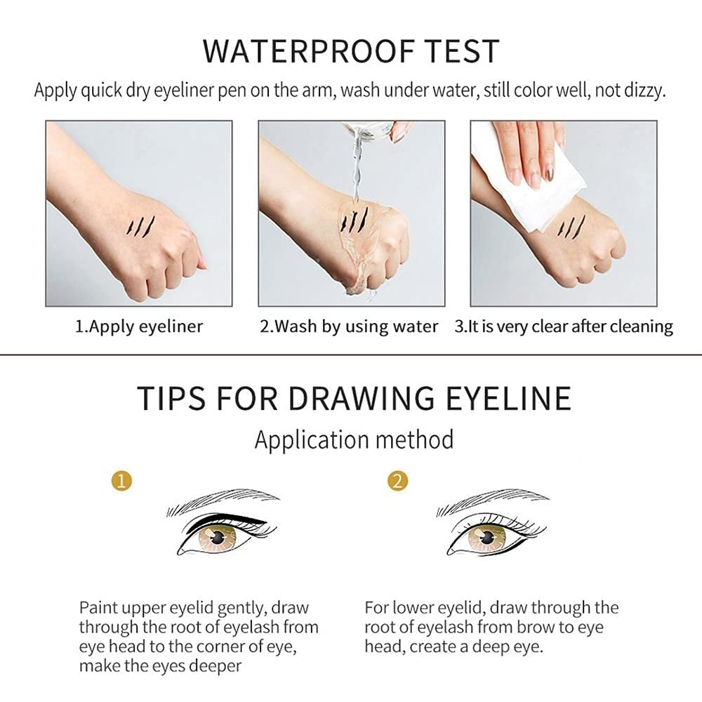 Luhaka® 14-Pack Eyeliner Pencil Waterproof Colored Gel Liners with Metallic & Shimmer Finishes Smudge-Proof