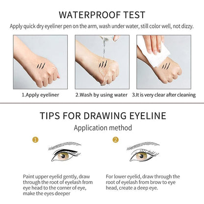 Luhaka® 14-Pack Eyeliner Pencil Waterproof Colored Gel Liners with Metallic & Shimmer Finishes Smudge-Proof