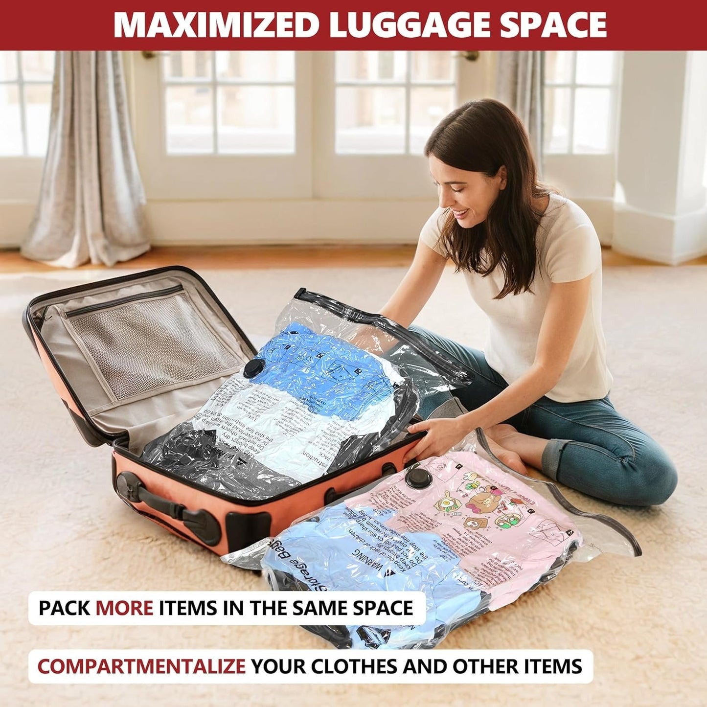 Luhaka® 9-Piece Rechargeable Vacuum Compression Bag Set