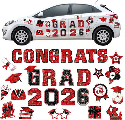 🎓 2026 Grad Car Magnets 🧲 – 30-Piece Set for Celebration Decor (Cars. Fridges & More) 🎁Buy 2 Free Shipping