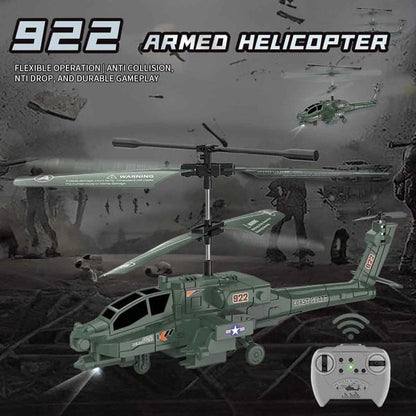 Luhaka®  3.5 Channel Military RC Helicopters with LED Light. Altitude Hold. One Key Take Off/Landing