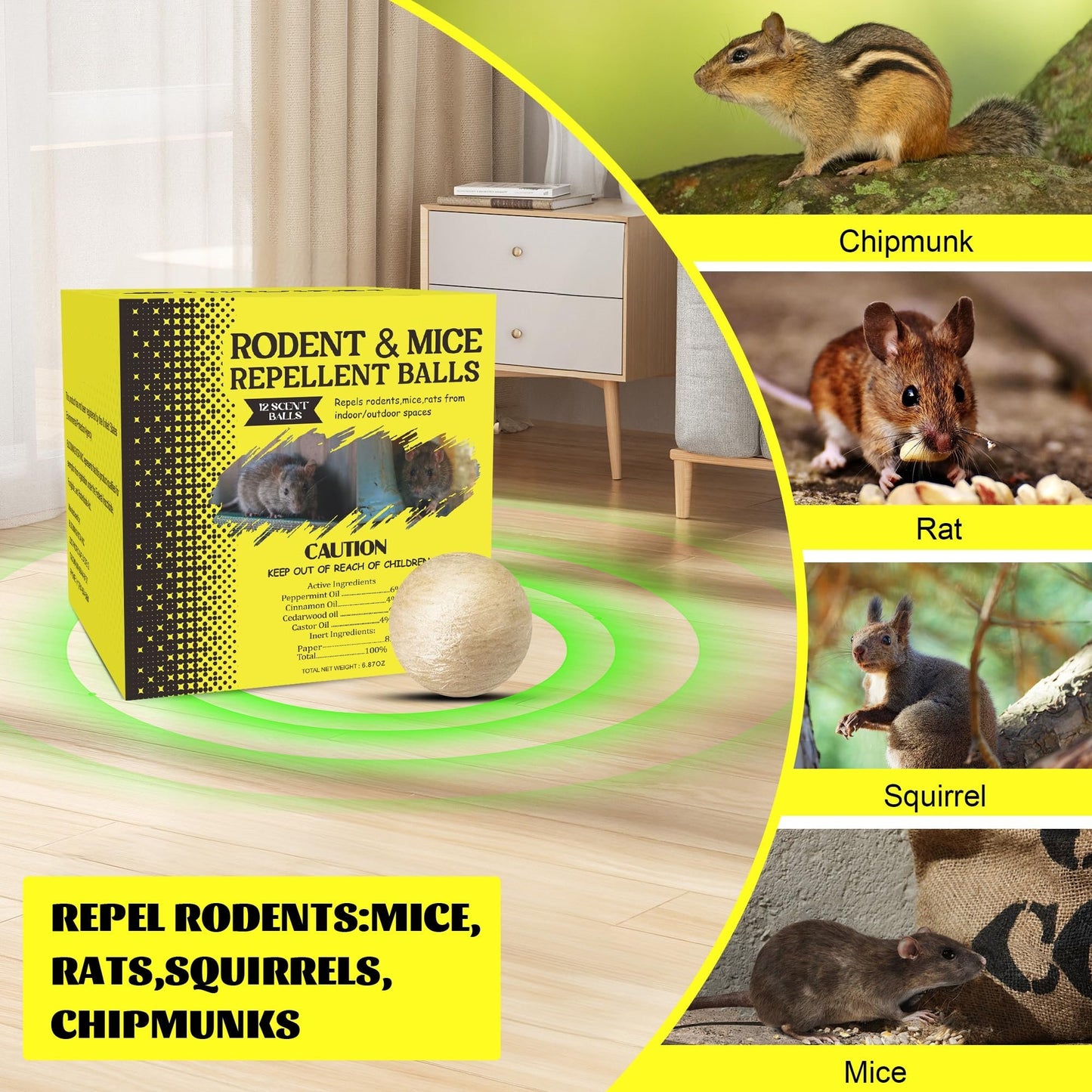 Luhaka® Natural Rodent & Mice Repellent Balls