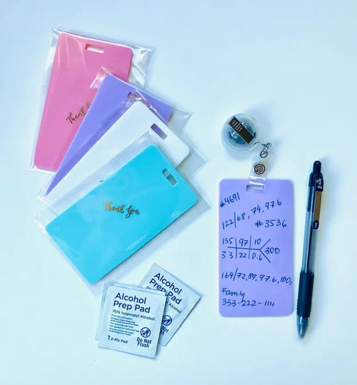 🩺Erasable Badge Note | Dual-Side Writable. Fade-Proof & No Blur (🖊Write. Wipe. Repeat.) 🎁Free Badge Clip Included📋