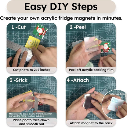 🎞✂  DIY 3D Crystal Acrylic Fridge Magnet Kit