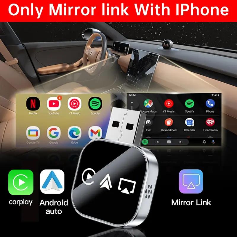 Luhaka® 2026 Upgrade 3 in 1 Screen Mirror iOS Phone. wired to wireless Carplay Luhaka® adapter