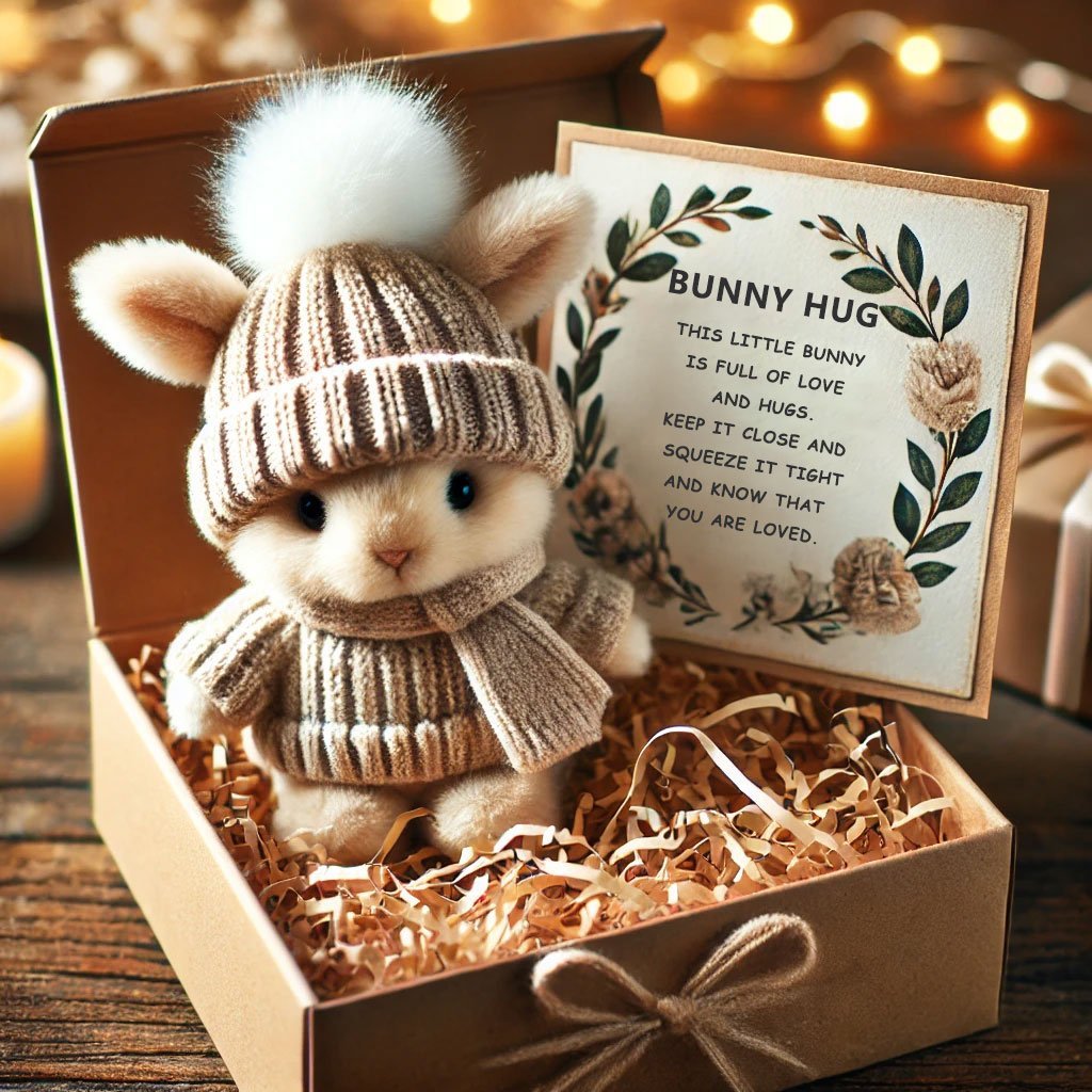 Luhaka® 🎉Special Sale🐇Handmade Mini Bunny Hug Cute Easter Gift🎁