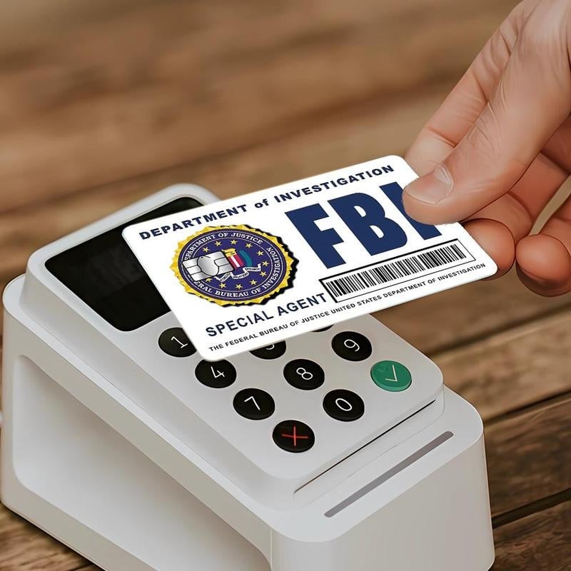 Cilifer®🔥Secret Agent Card Skins Kit: FBI/ICE Designs  • Cosplay & Gift Stickers