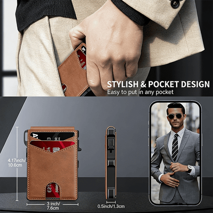 Luhaka® The Ultimate Smart Pop-Up Wallet: Slim. Secure. & RFID Protected
