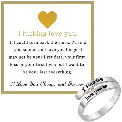Cilifer® 🌟❤️ I Fvcking Love You Ring – a daily reminder gift for your beloved💍